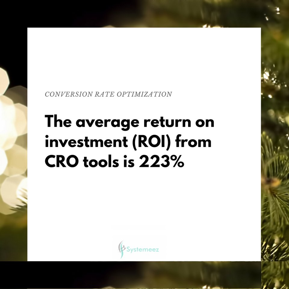 This means, on average, those who invest in converting new customers see a 223% #increase in conversions.👌🏼 Conversions lead to sales which lead to more #money.
systemeez.com.au

#cro #conversionrateoptimization #conversionanalysis #digitalstrategy