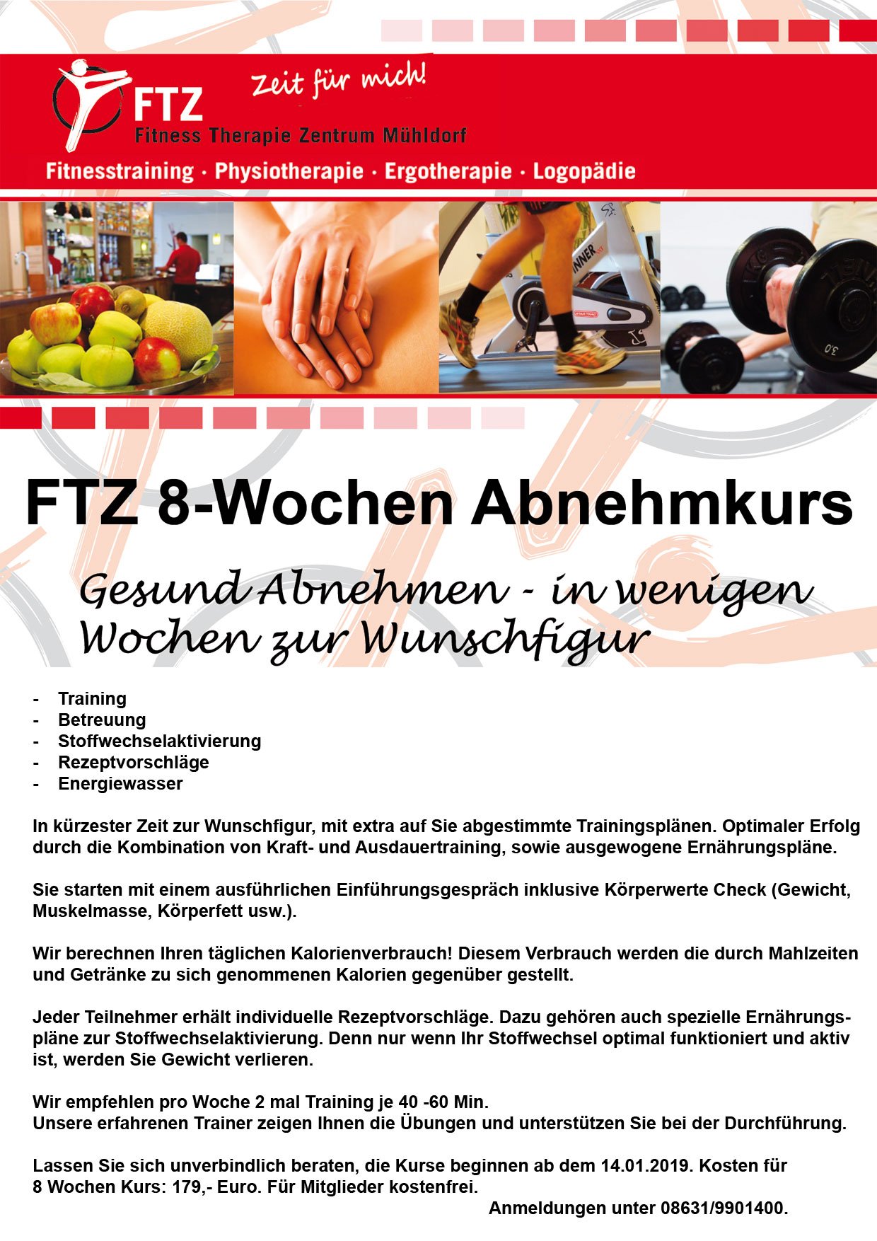 Tägliche Übungstabelle zur Gewichtsreduktion