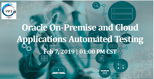 PPTCORPORATION's tweet photo. Are you using Oracle applications and facing challenges while testing them? Join this webinar, where we are going to demonstrate oracle on-premise and cloud applications automation testing with OATS (Oracle Application Testing Suite). Register here : https://t.co/NkpvaAB1pM https://t.co/UxUF9HpKX1