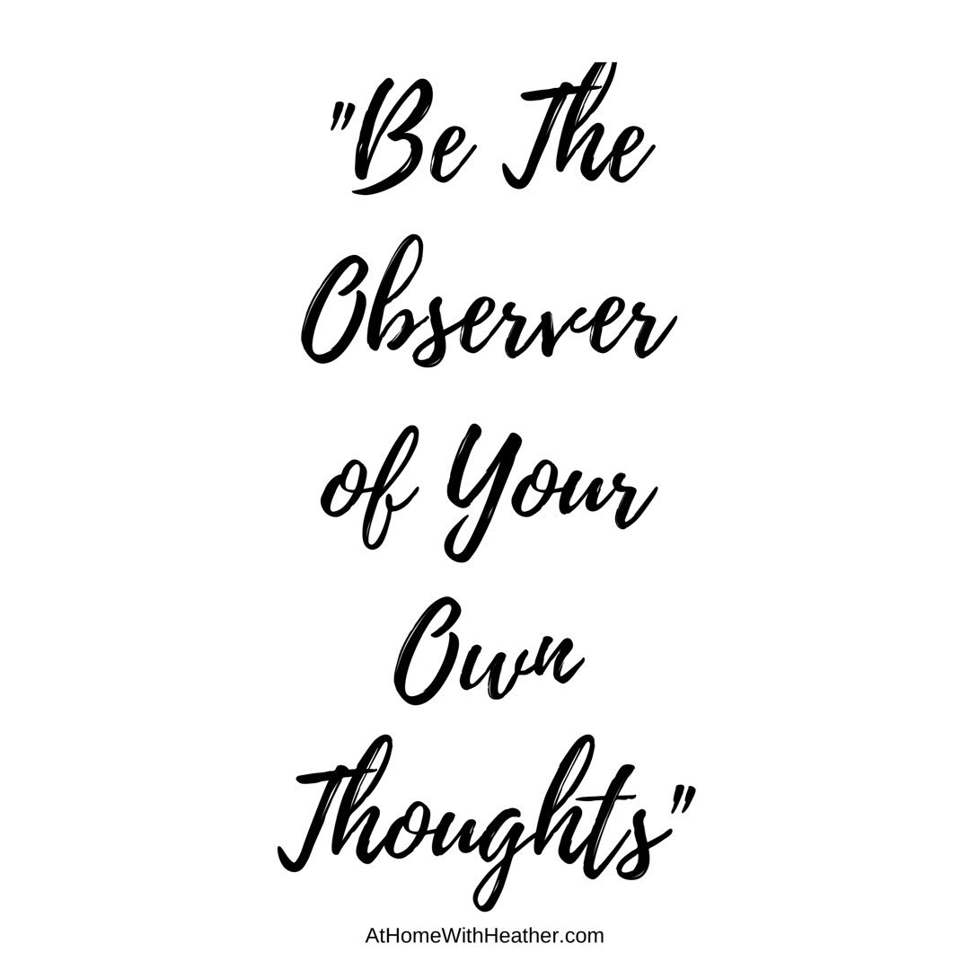 HeatherMasson's tweet image. Be the observer of your thoughts.
Pause to realize what thoughts you are thinking and if they are serving you or not.  Keep the good and replace the negative with more thoughts that are focused on the person you want to be.
#observeyourthoughts #betheobserver #challengethinking