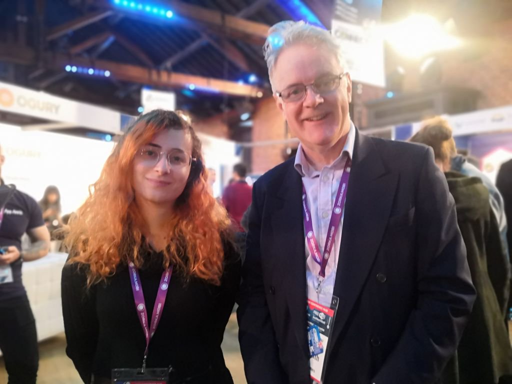 First day at #PGCLondon as a Women in Games Ambassador with the founder of the organisation David Smith. If you see any of us and are interested in WIGJ or want to have a friendly chat, just come and say hello!

#womeningames #wigjambassadors #PGCLondon #BGCLondon #PCCLondon