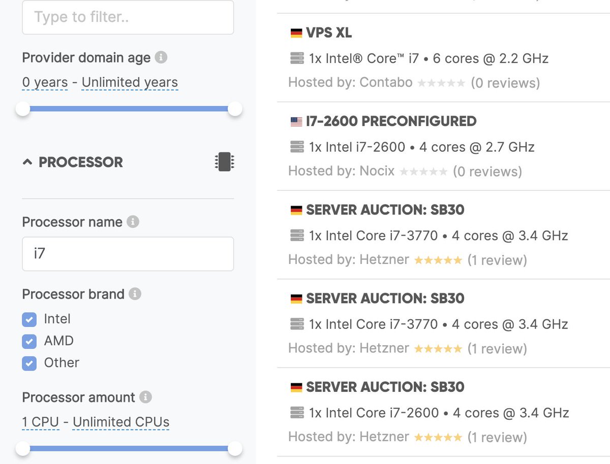 Server_Hunter's tweet image. 📣 What&apos;s new in #ServerHunter?

- Improved search results display on mobile
- Smarter text searches
- New filter: BGP Sessions
- Badges for &apos;Annual billing&apos; and &apos;NAT IPv4&apos;
- Separate page for &quot;Write a review&quot;
- Preserving newlines in reviews

#VPS #dedicated #server #webhosting