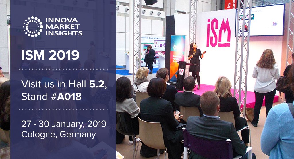 innovatrending's tweet photo. Seventeen percent growth has been reported in snack and confectionery launches with a discovery claim. Discover why at ISM 2019 Cologne (Hall 5.2, Stand #A018), where Innova Market Insights will unveil how key trends are impacting #sweets & #snacks #innovatrending #consumertrends https://t.co/IrkBHYEAo4