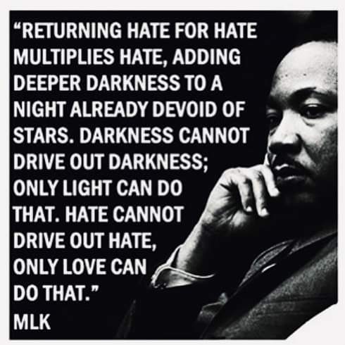 Love is the answer! Thank you MLK!