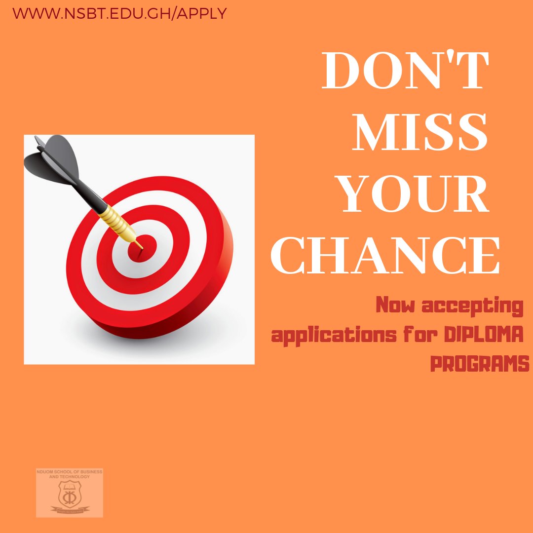 NSBTGhana's tweet photo. #MondayMotivation Did you check out our Diploma Programs yet?? 
https://t.co/09NNDCngcc https://t.co/zfDFEbd0kX