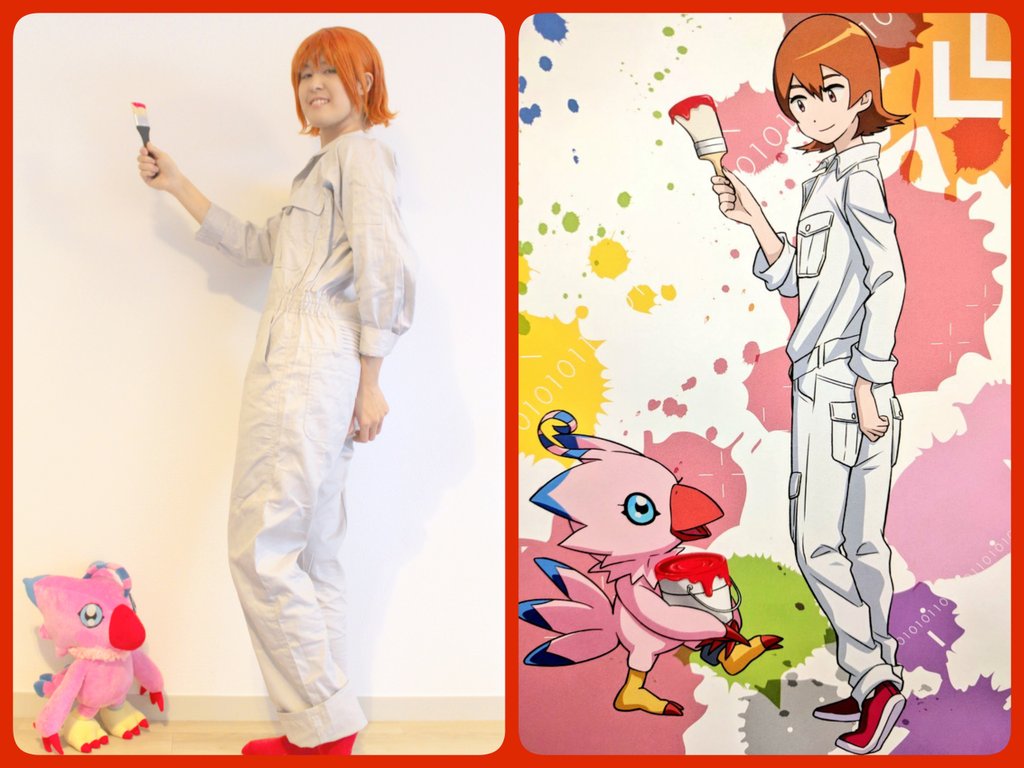 Eds デジモンアドベンチャーtri 6章 カラ鉄つなぎ併せ メンバー紹介 その２ 竹ノ内空 テンジェラ 泉光子郎 さとり 太刀川ミミ Nat 城戸丈 Dj デジモン コスプレ Digimon Cosplay T Co Iuzyesefsa