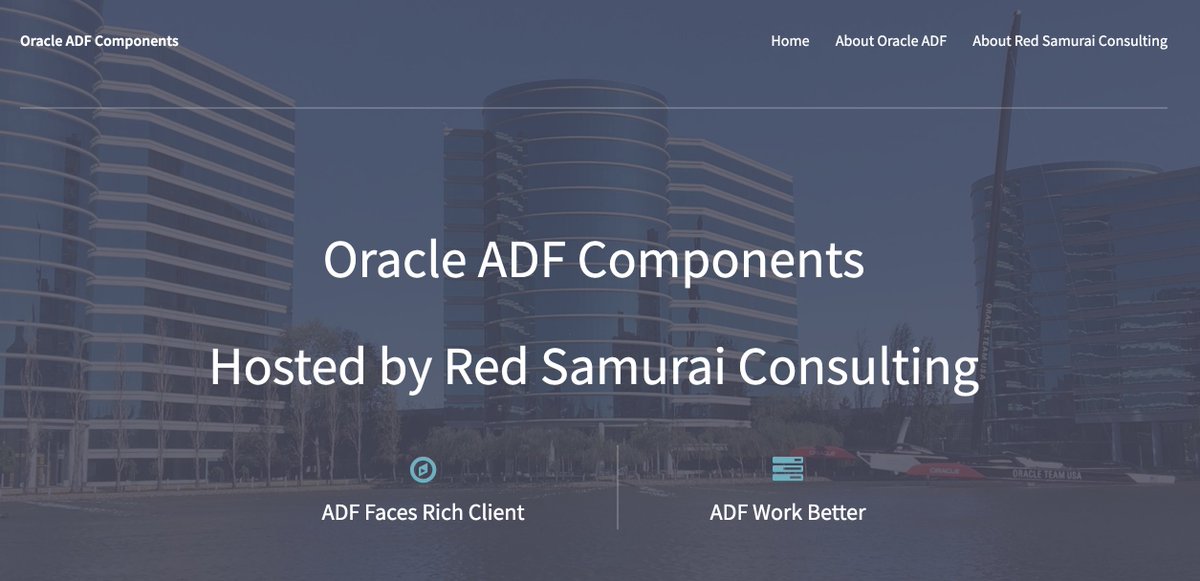 Announcing Hosting for Oracle ADF Rich Client and Oracle ADF WorkBetter Demos - bit.ly/2W1NySJ <a href="/JDeveloper/">JDeveloper & ADF</a> <a href="/OracleADF/">OracleADF</a> <a href="/adf_emg/">ADF EMG</a>