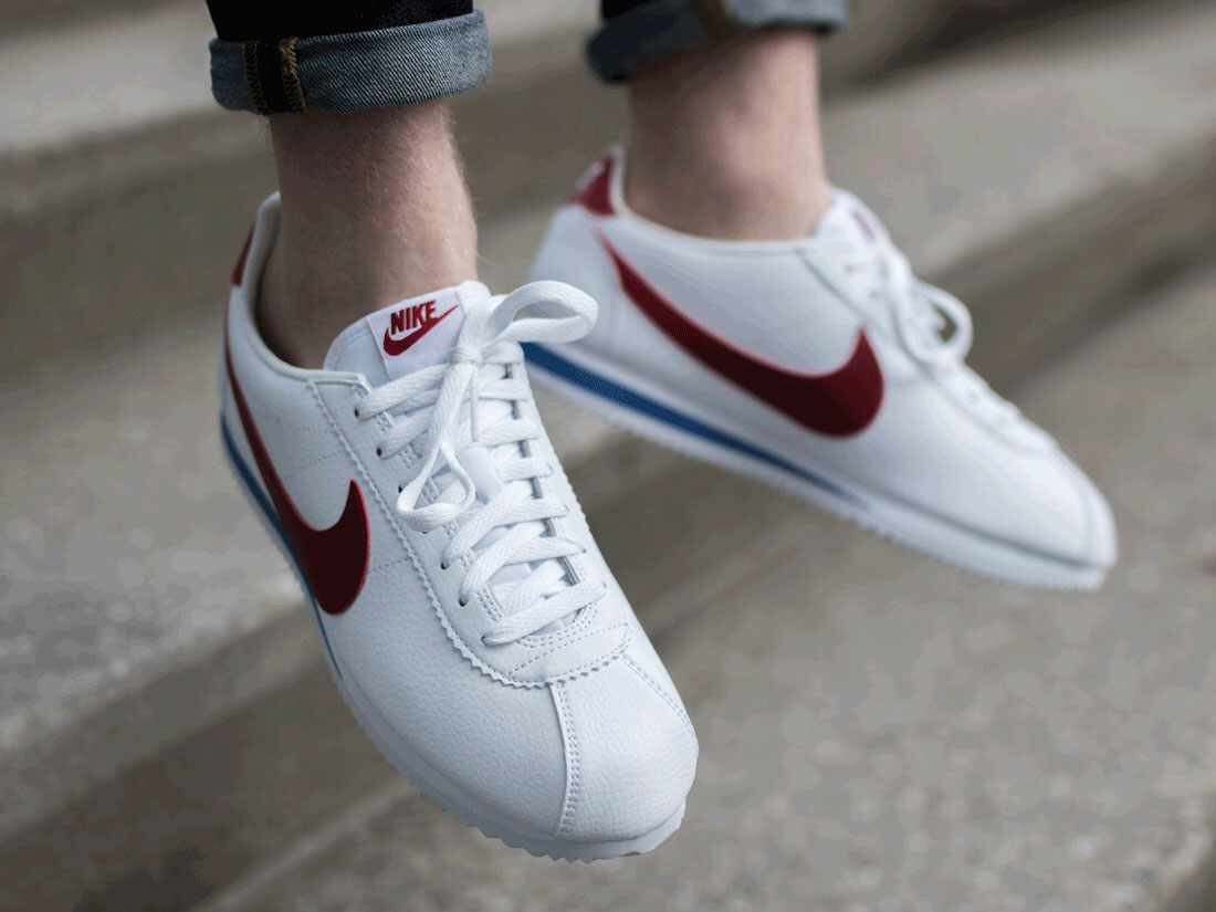 nike classic cortez on feet