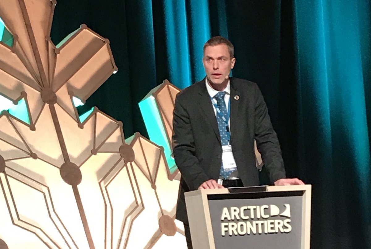 BjerknesBCCR's tweet photo. "Since satellite measurements began, Arctic has lost 10 000 tons of sea ice - every second"  Read key note by @ToreFurevik at   #ArcticFrontiers https://t.co/O8d0b0xJb6
@arcticfrontiers @UiB #Arctic #ClimateChange https://t.co/OQ0OU7sUpr