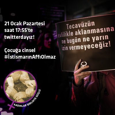 Utanç önergesini bir kez daha gündeme getiremezsiniz. Bu akşam (Pazartesi) 17.55'te #İstismarınAffıOlmaz etiketinde buluşuyoruz.