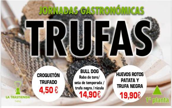Por aquí por La Trastienda, ni rastro del día más deprimente del año. Si estás un poco tristón, tranquil@. ¿Se te ocurre una mejor manera de combatir este #BlueMonday que probando las sugerencias que tenemos dentro de nuestras #JornadasGastronomicas? #Trufas #Chueca #Madrid