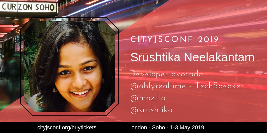 #SPEAKER #ANNOUNCEMENT @srushtika Developer avocado
@ablyrealtime - @mozTechSpeakers @mozilla will be speaking at our event on 3rd of May! 

#javascript #nodejs #community #london