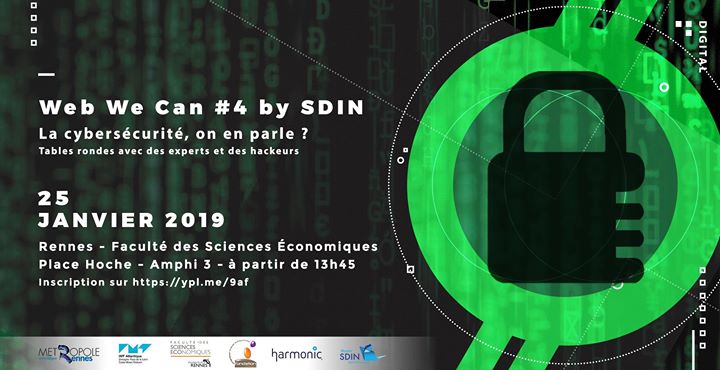 EdixiaAutomatio's tweet photo. Tous connectés, tous concernés #cybersecurite ! Edixia, PME de haute technologie témoigne le 25 janvier, face aux cybermenaces, à la conférence Web we Can 4 by #MasterSDIN, organisée par l'université de Rennes 1 ! @FondationR1 @metropolerennes @IMTAtlantique @EcoRennes1 https://t.co/y4XAJKSjKT