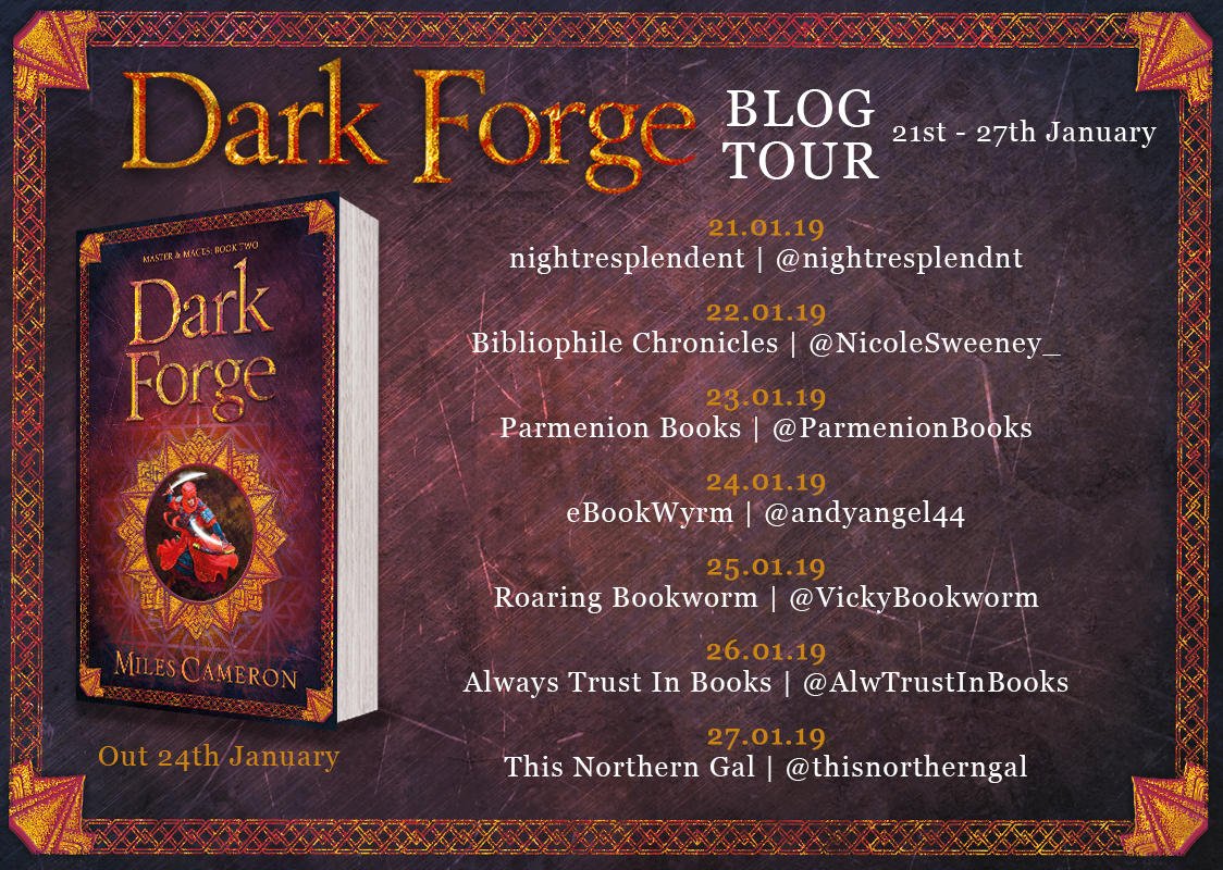 gollancz's tweet photo. We're so excited for the blog tour of #DarkForge which starts today!
Check out the blogs on the dates below to find out everything you need to know about this epic novel, the second book in the Masters & Mages series @Phokion1
Pre-order your copy here: https://t.co/kPdi8Y36qr https://t.co/mBKbgxGMTr