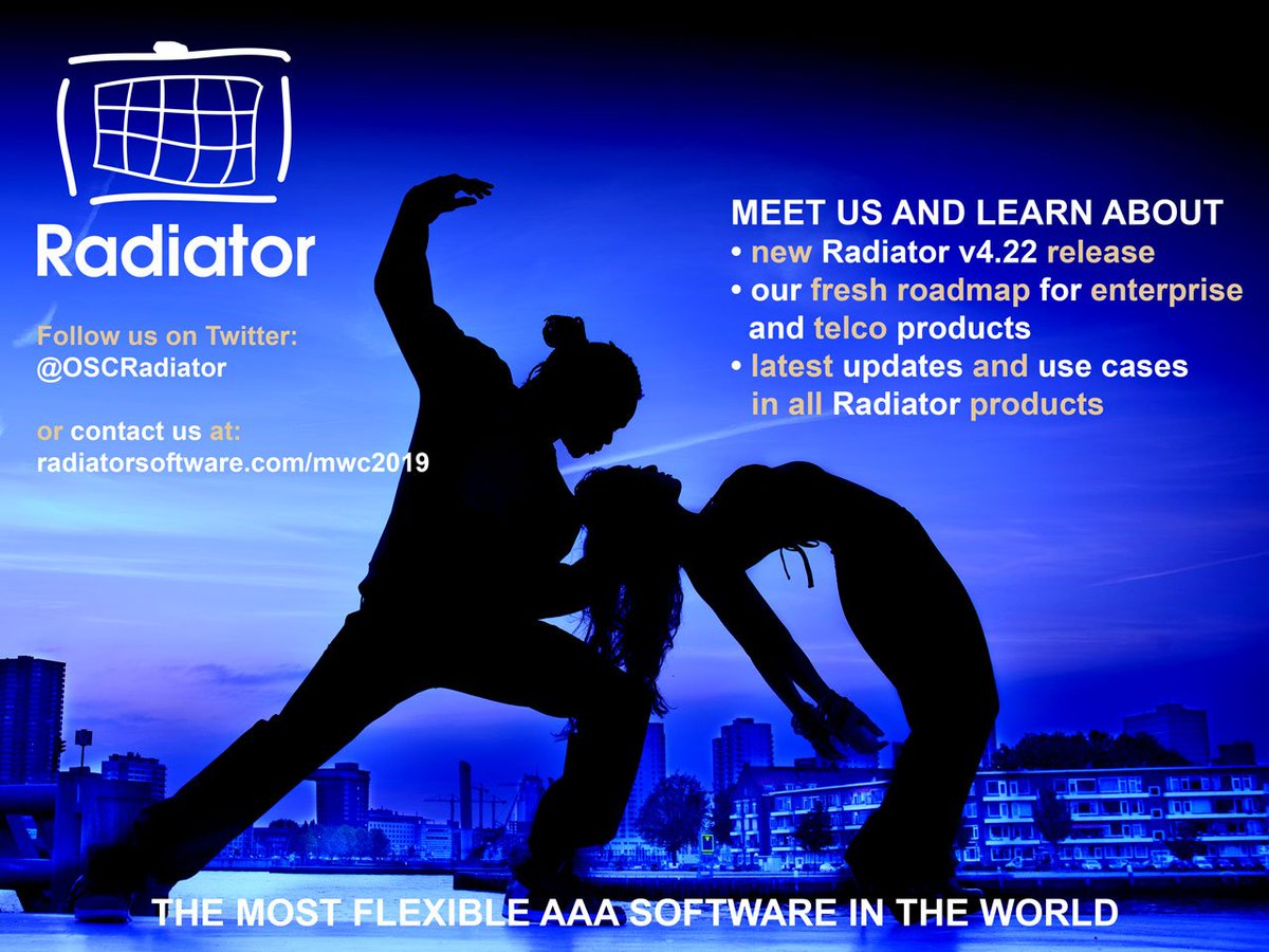 Fill our contact form at https://radiatorsoftware.com/mwc2019 or send email to mwc2019@radiatorsoftware.com