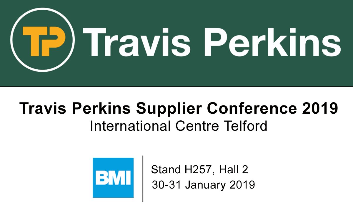 Icopal_UK's tweet photo. You’ll find us at the @TravisPerkinsCo Supplier Conference next week. 

Come along and visit us on our stand.  We’ll have a team of advisors on hand to discuss BMI’s flat and pitched roofing solutions.

Come along to stand H257 and join us!

#Conference #MeetTheSupplier https://t.co/EpjP9Hiq6y