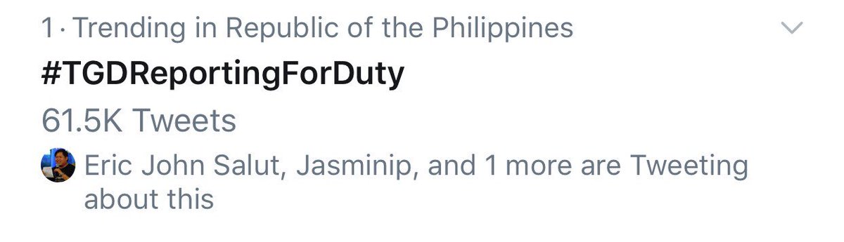 DreamscapePH's tweet photo. Simula palang, #TGDReportingForDuty trending on TOP SPOT na! Keep your tweets coming! https://t.co/LDhxqTgfsg