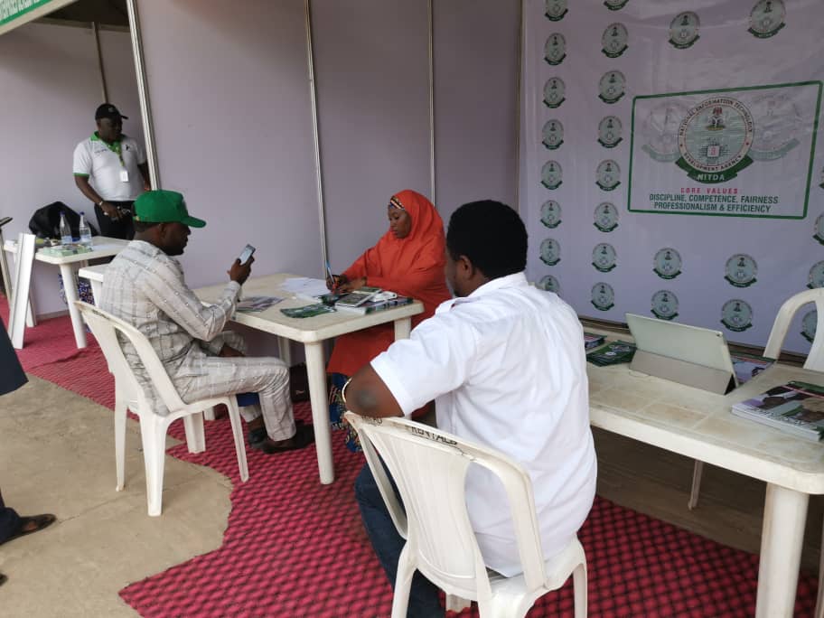 NITDANigeria's tweet photo. We are LIVE at the 23rd edition of National Micro, Small and medium Enterprises (MSME) clinics taking place in Ekitiparapo Pavilion, Ado Ekiti, Ekiti State. @DrIsaPantami, #NITDA19, #NITDA, #MSMEClinicsNG https://t.co/DSPSzvTt1y