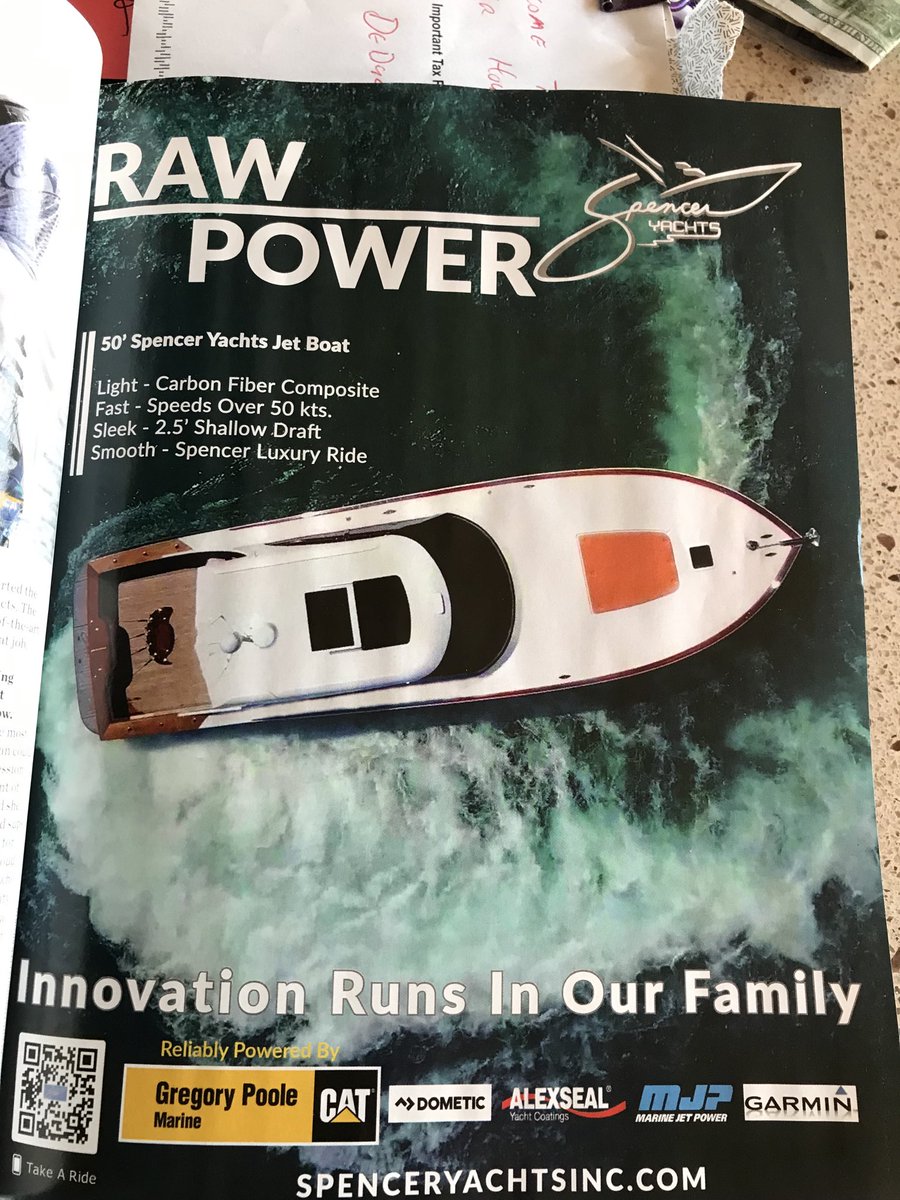 ChartersShell's tweet image. Spencer yachts  innovations moving forward