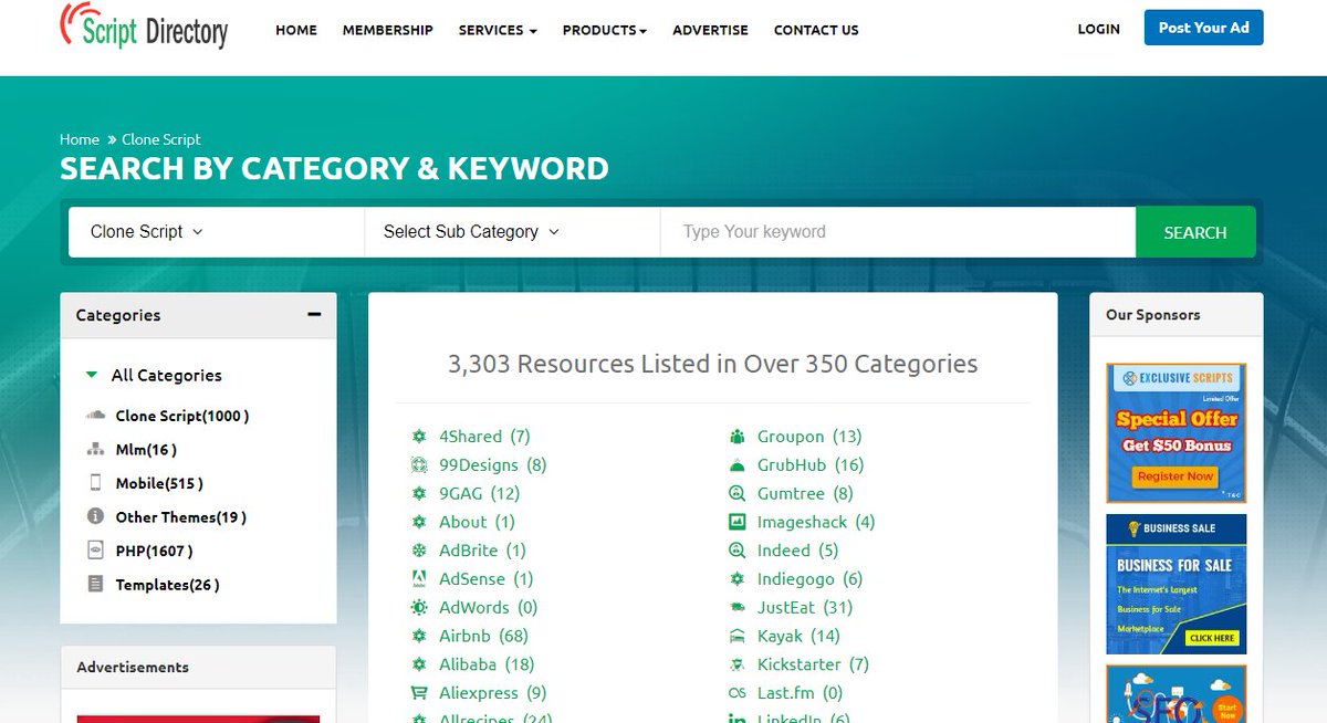 PHPScripts_Mall's tweet image. “Best intuitive #PHPScriptDirectory Store over 350+ categories and 3000+ readymade qualified clone scripts are provided to give the best solution for the business people to show and buy the products from the #WebsiteCloneScript bit.ly/2FxNC7P ”