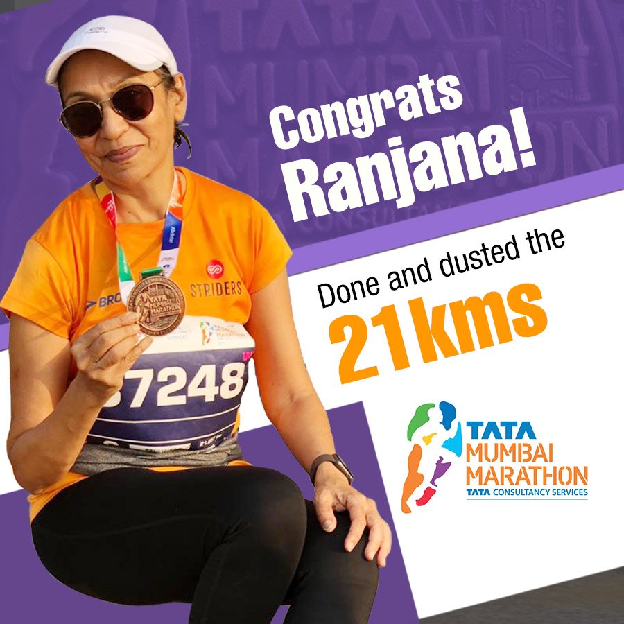 urjacomm's tweet photo. Her passion for running and her dedication towards being fit is an inspiration for us all. Congratulations to dear @ranjanah for successfully completing the TATA Mumbai Marathon 
#ProudUrjaites #LoveForRun #Inspiration #FurtherFasterStronger #TMM2019 #BeBetter #Urja https://t.co/acx4UBfj5j