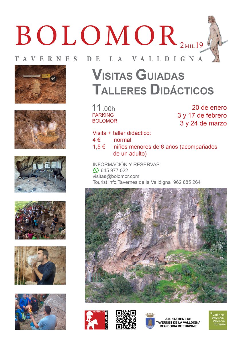 Properes visites a la cova del Bolomor / próximas visitas a la cova del Bolomor
