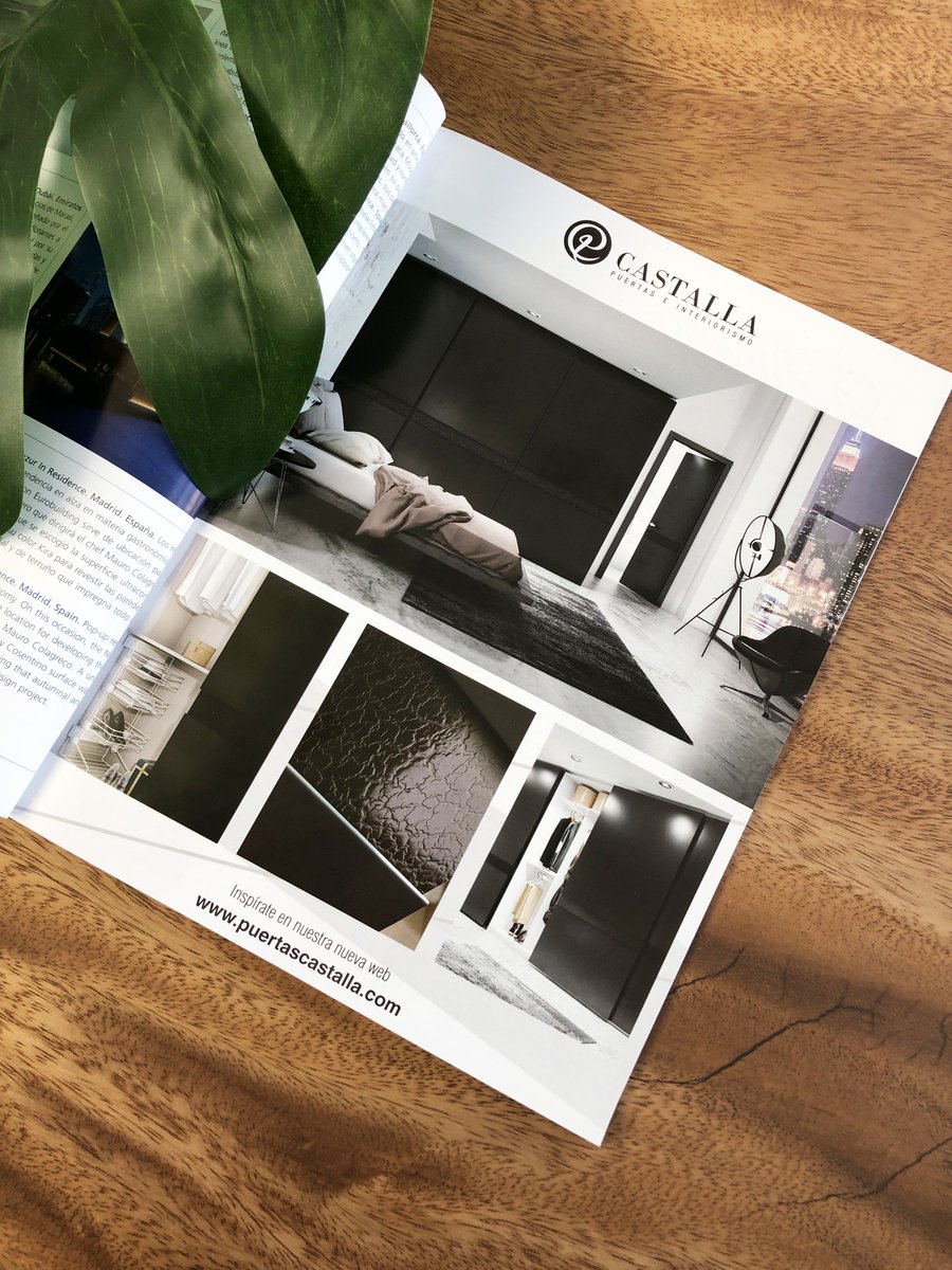 puertascastalla's tweet photo. Una nueva edición de la revista #SPAINCONTRACT, donde Castalla puertas e interiorismo muestra su modelo Aries con combinación de acabados.
Descúbrelo aquí ➖ https://t.co/0VuJIJob2G https://t.co/vHLNmc8LQ2