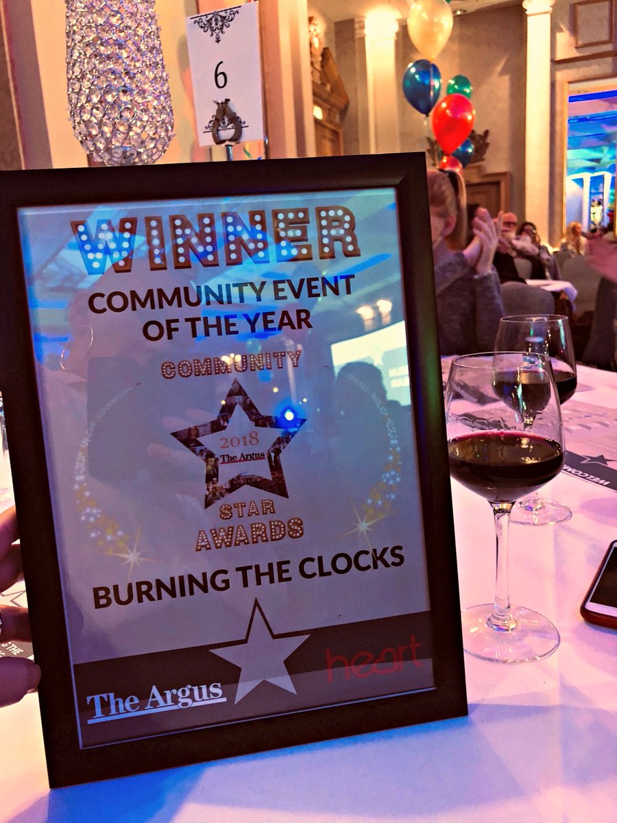 FuguPR's tweet photo. A huge congratulations to @SameSkyBTN⁩ for winning the @brightonargus Community Event of the Year for @Burningtheclock 🎉 Very well deserved for a fantastic event and one we're proud to support > https://t.co/AylIWUpRwG  #Brighton #ArgusStars #BurningTheClocks https://t.co/gjENQaLKEd