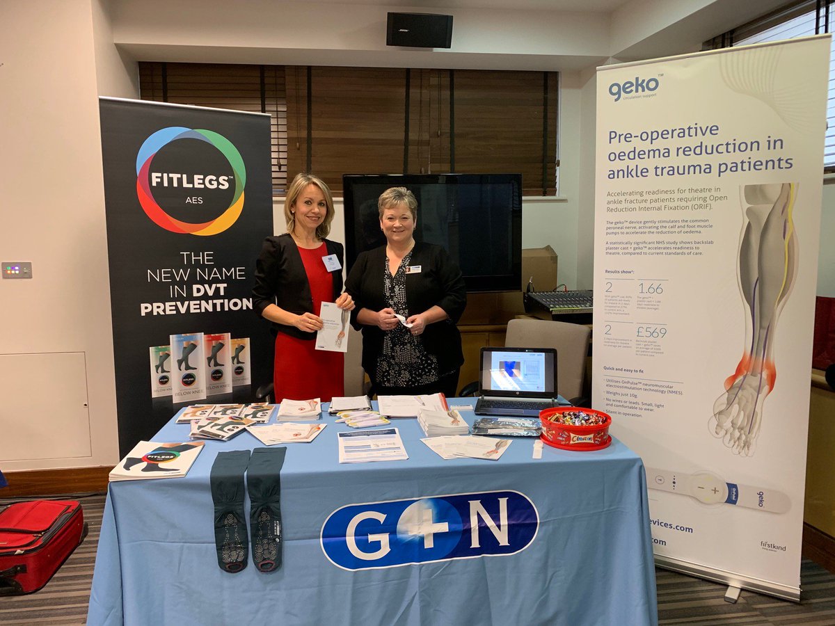 GandNMedical's tweet photo. Come visit us today at #HipFracture2019 we are on Stand 3!! G+N's own Andrea and Otilia will greet you with a big smile! https://t.co/mq7serta01