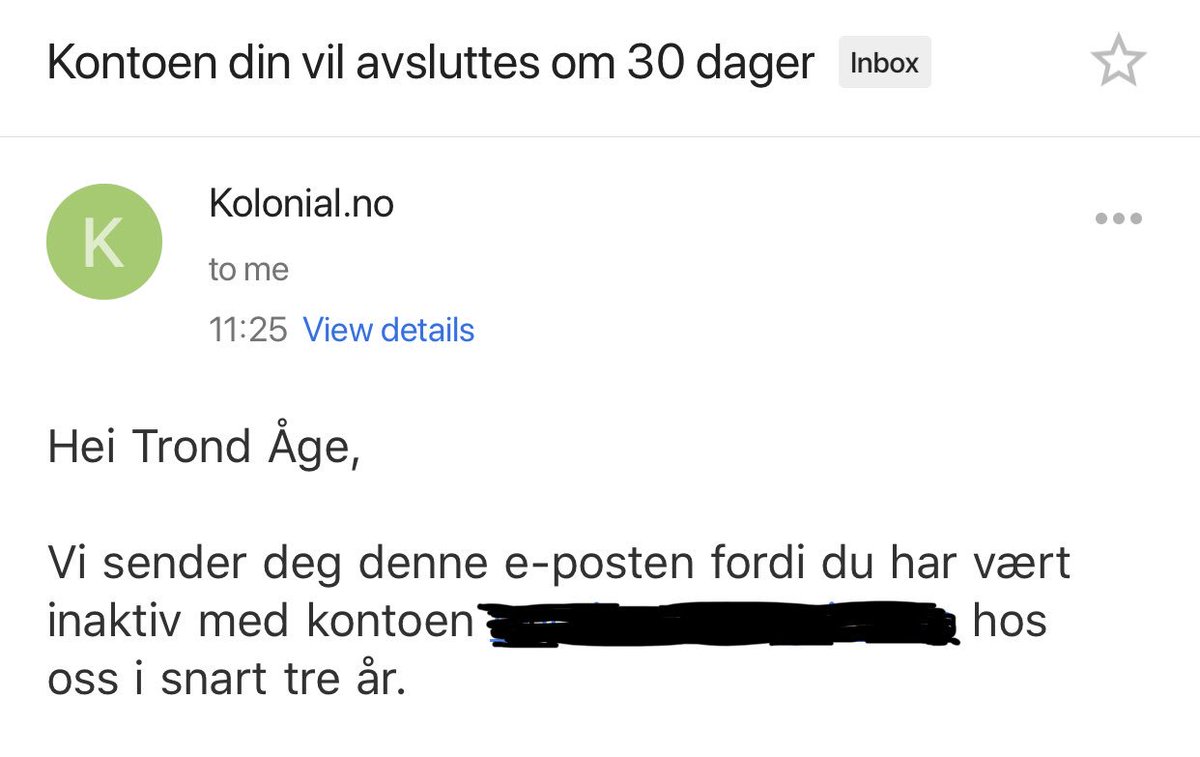 trondage's tweet photo. Kjære @kolonialno dere oppfordrer til å registrere seg for å få info om når dere kommer til mitt område (Trondheim), men lite har skjedd på disse ÅRENE... https://t.co/TX5F17Dseu