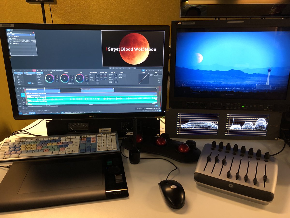 Testing testing: <a href="/GrassValleyLive/">Grass Valley</a> Rio, <a href="/RTSoftware/">RT Software Ltd.</a> graphics, Tangent Wave Ripple, <a href="/Blackmagic_News/">Blackmagic Design</a> SmartScope Duo, <a href="/LogicKeyboard/">Logickeyboard</a> Quantel keyboard