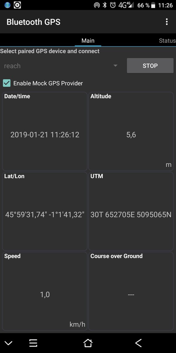 complementterre's tweet image. Test du #ReachRS + #Android + #bluetoothGPS + #Lizmap @3LIZ_news + #Centipede en 4G ( + #GeoPoppy) #RTK #GNSS