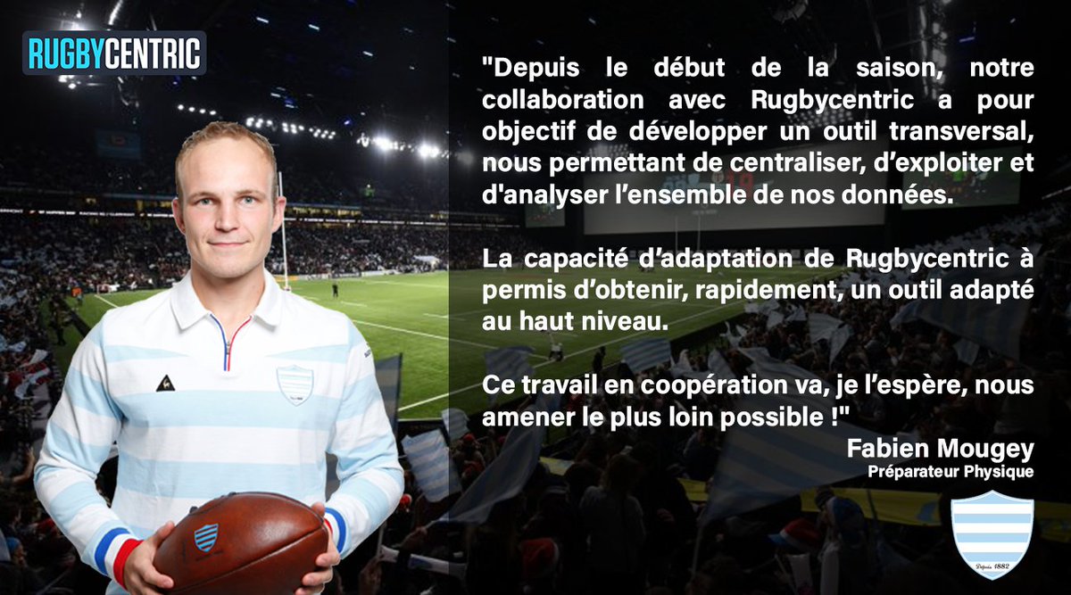 rugbycentric's tweet photo. Our client @racing92  just secured a home quarter-final in the @ChampionsCup  - feeling proud! #rugby #racing92 #testimonials #top14 #startup https://t.co/oLmAFpGL0F