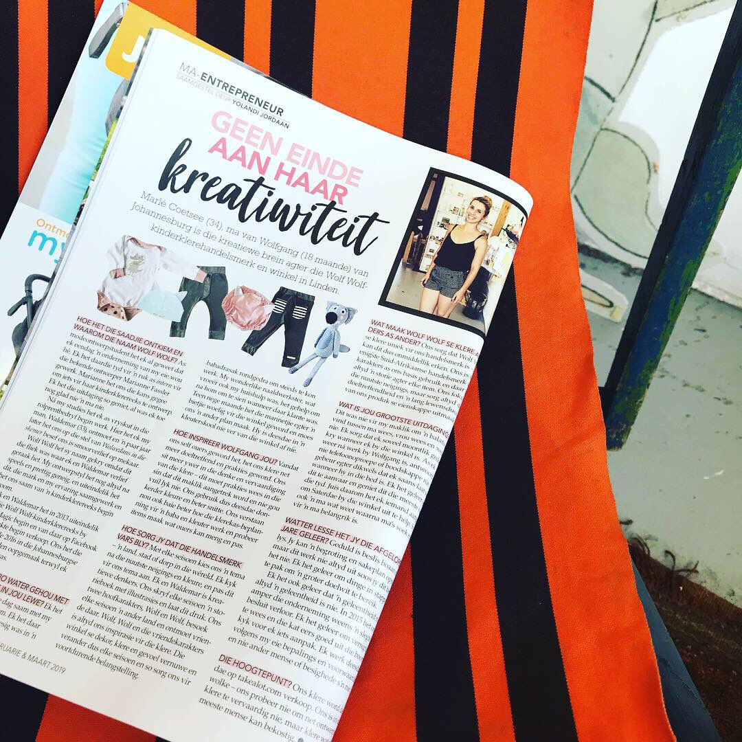 wolfwolfkids's tweet photo. The best and weirdest feeling to have an article about yourself in a leading South African baby mag. Thank you @media24 media24 for this absolute massive honour🐺🖤🐺 Feb/March of #babaenkleuter magazine now on sale! #momentrepreneur #momandbaby #babyandtoddler #babymagazine https://t.co/Rz7uOSKEce