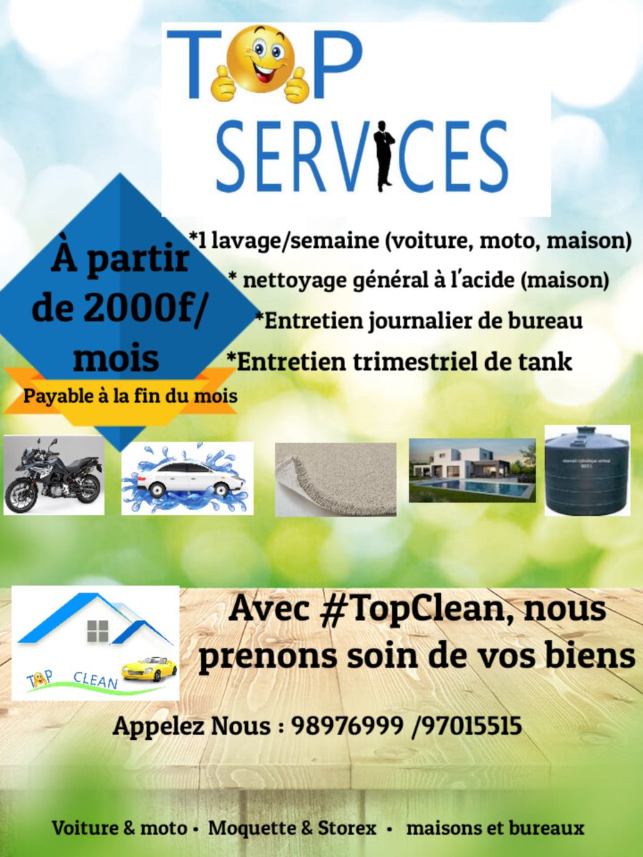 TopServices8's tweet image. Avec #TopClean, nous prenons soin de vos biens.