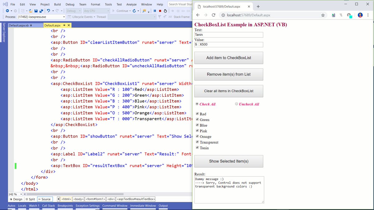 IBasskung's tweet photo. π VISUAL STUDIO 2019 : ASP .NET (Code-Behind) π
β‘ CheckBoxList Example in ASP .NET using VB β‘
.
π Subscribe for more: β https://t.co/Jd7boQr0GQ
.
#CodeAMinute #iBasskungTutorial #VisualStudio2019 #CheckBoxList #VisualBasic .Net #VBNet #ASPNet #CodeBehindModel π₯³π€©π€ https://t.co/HFfFC6GHhs