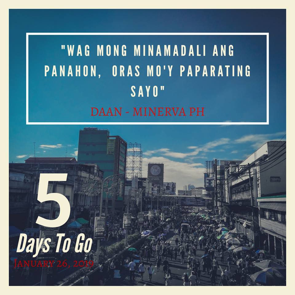 ph_minerva's tweet photo. Countdown!
5 days to go!
#Daan
#MinervaPH
#01262019 https://t.co/zZMC7GuOMe