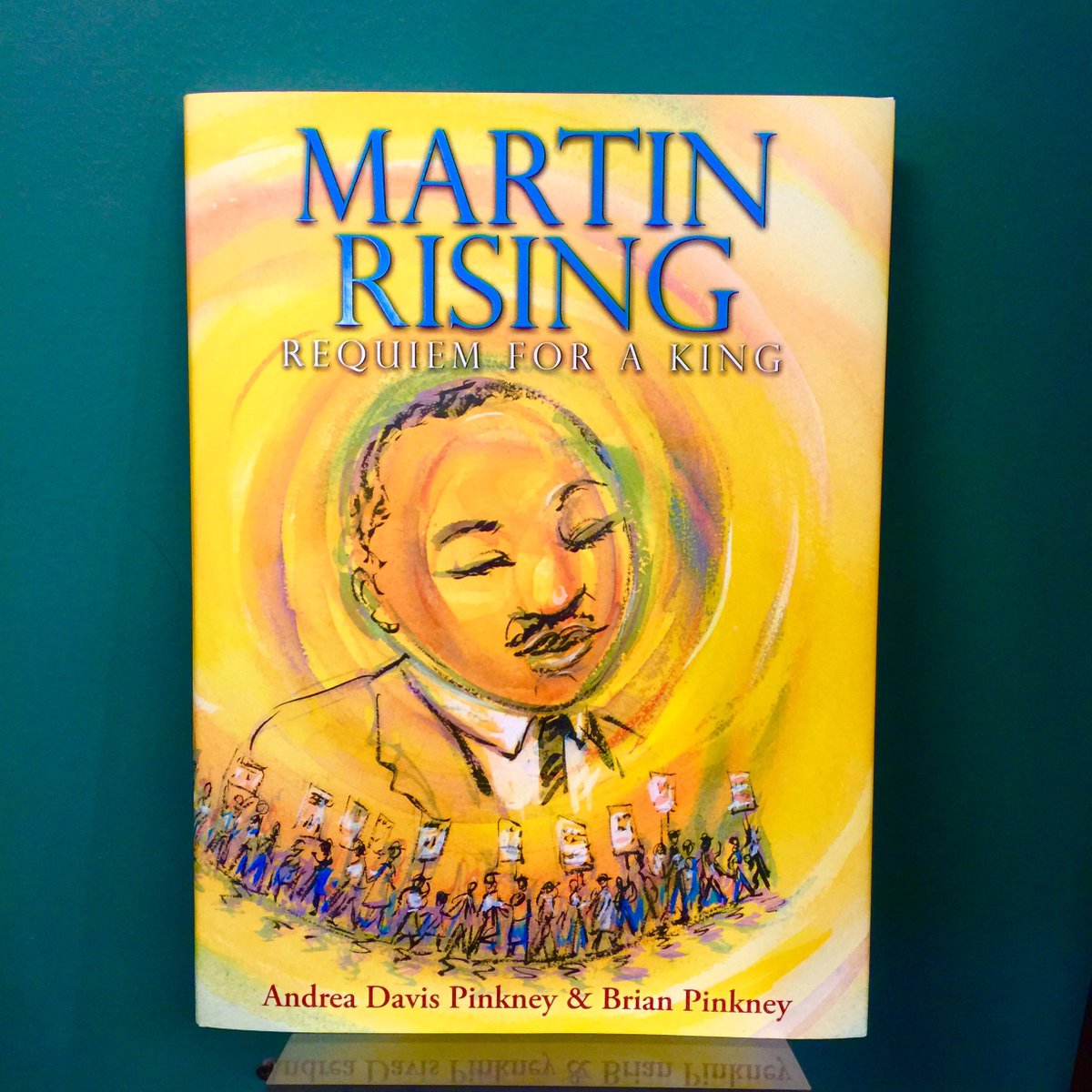 BookloftBRKSHRS's tweet photo. Happy Martin Luther King, Jr. Day! (Yes, we are open today.)
This beautiful stanza is from "Martin Rising: Requiem for a King" by Andrea Davis Pinkney and Brian Pinkney.
@AndreaDavisPink #MartinRising @scholastic https://t.co/z3PLE45qG6