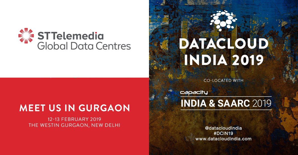 datacloudIndia's tweet photo. The fast-growing #datacentre provider #STTelemedia will be in NewDelhi for Datacloud India from 12-13 February. Register today to meet them at this must-attend event for #carrier #voice #SMS #cloud #datacentre and #edge ecosystem https://t.co/J00qPf5dI4 https://t.co/zoxUmznsnH