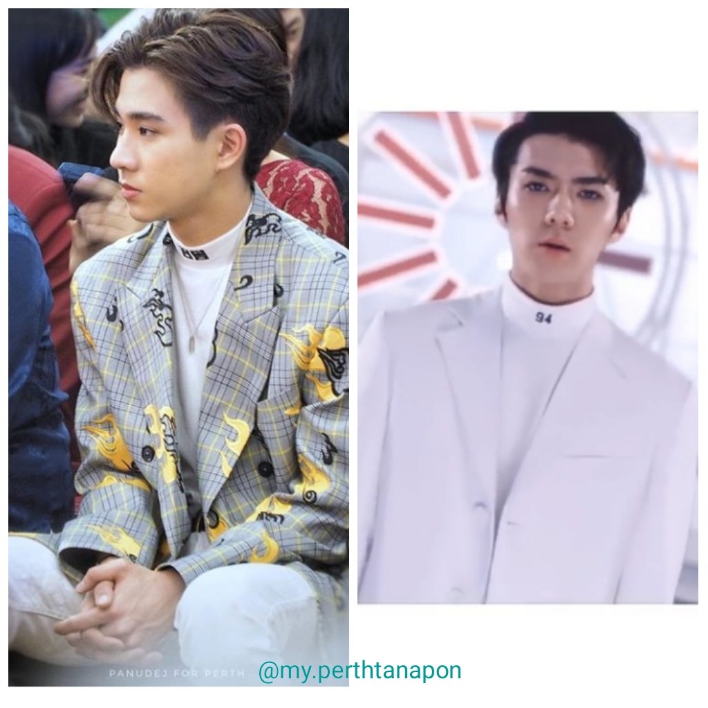 MYPerthTanapon's tweet photo. Perth x EXO's Lucky One's iconic look 😍💕💕💕

#รอยยิ้มของชูครีม
#perthppe
#perthtanapon 
#almostPERTHfect

📸 panudejP and EXO - LUCKY ONE https://t.co/4zHywWGs9Q