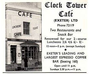 MillbrookLife's tweet image. Who remembers The Clock Tower Cafe – Did you ever spot it in an old Monty Python sketch back in 1974? #MontyPython #Nostalgia #Exeter