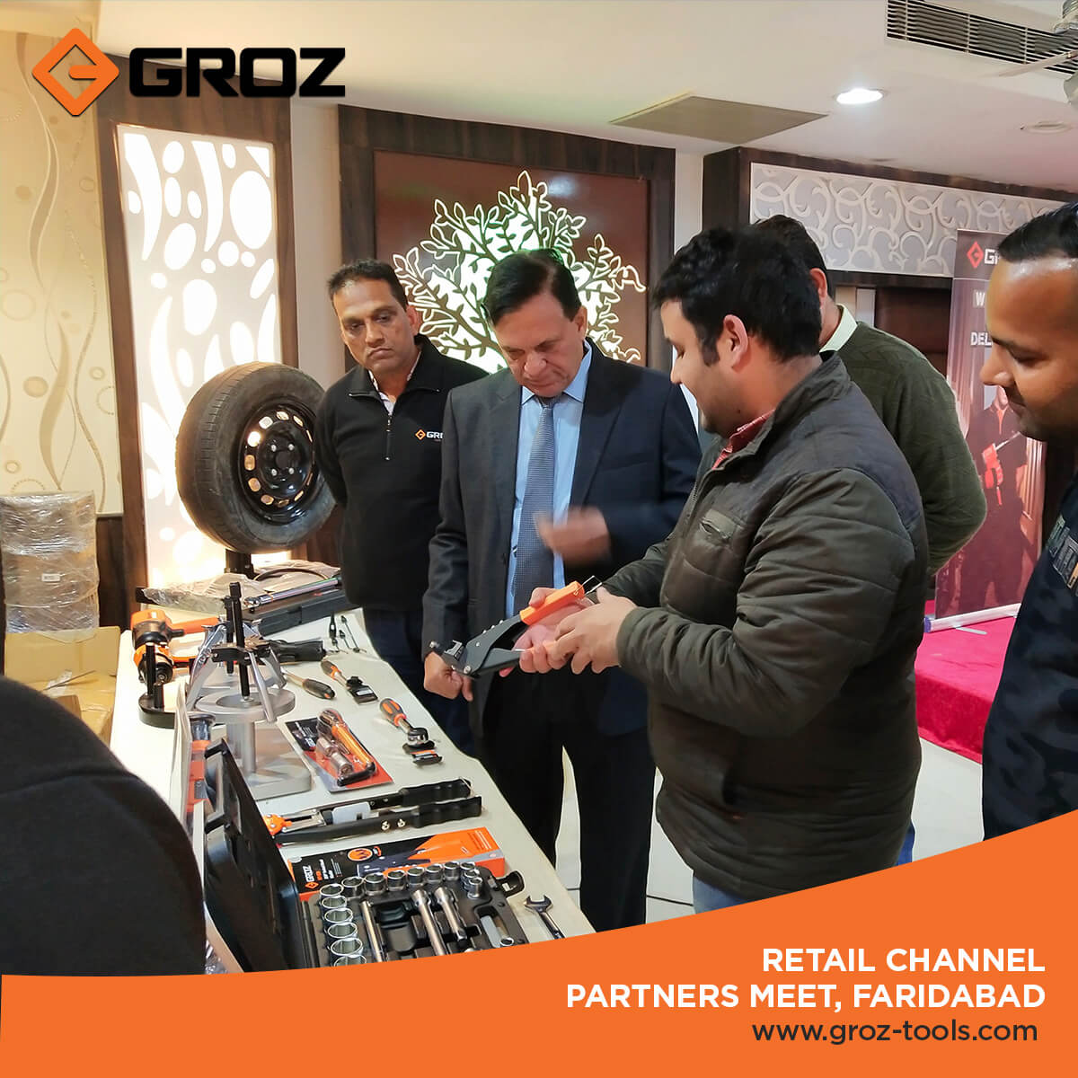 GrozTools's tweet photo. "We are impressed by the quality of tools GROZ brings to the market and we see great potential for them in Indian Market."
-One of our proud retailers at recent retailers meet in Faridabad, India.
GROZ thanks all its retail partners for an encouraging session.
#GROZ #ToolsToTrust https://t.co/4UUFB2C5PF