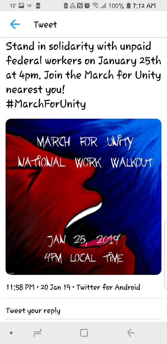 lisapr1113's tweet image. #MarchForUnity #trumpShutdown