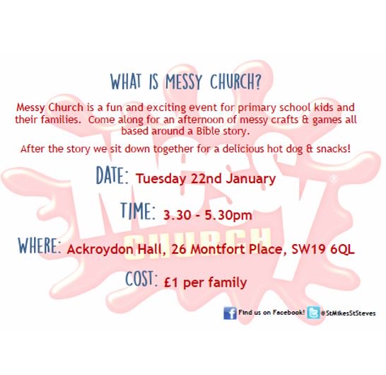 AckroydonCC's tweet photo. Tomorroat we have Messy Church! We will be looking at the story of David and Goliath! Do come along for a fun story, MESSY crafts, good food and loads of fun! https://t.co/f6ZUvSU2YP
