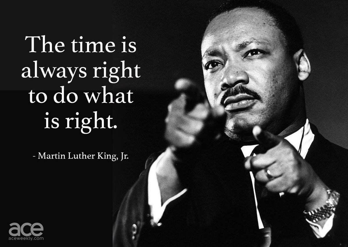 Today is MLK day and it’s always good to remember the importance of equality.  #MLKDay2019