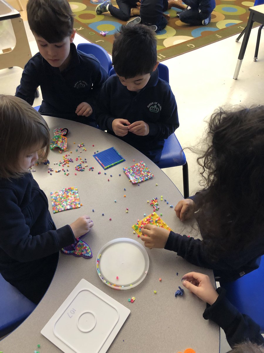 QHkinder108's tweet photo. “Melting beads are so much fun!” Our friends are loving this fine motor creative activity. @QHMilton https://t.co/xrBtsixaG7