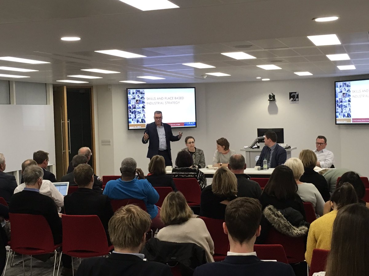 Skills and place based industrial strategy: @PRT1969 discusses job composition, international fragmentation of production, new forms of international competition, and new technologies.