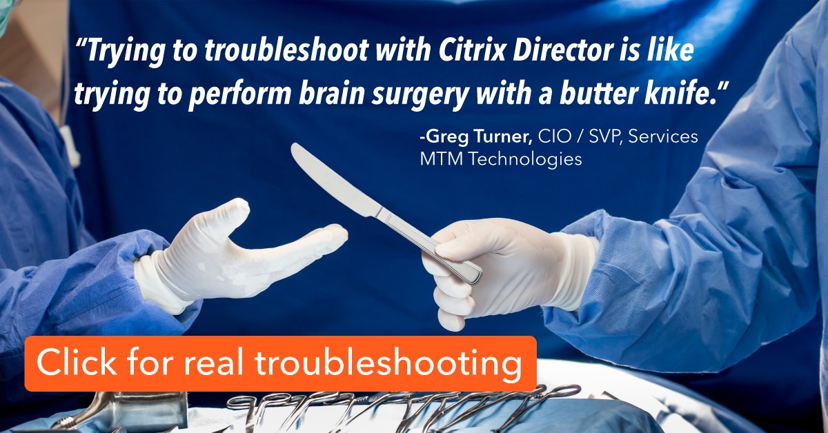 GoliathSolution's tweet image. [Blog] Discover how to determine true root cause by eliminating the blind spots in the #Citrix Logon Process that frustrate you and your users.

Click here to read more: bit.ly/2FLasYX

#citrixmonitoring #troubleshooting