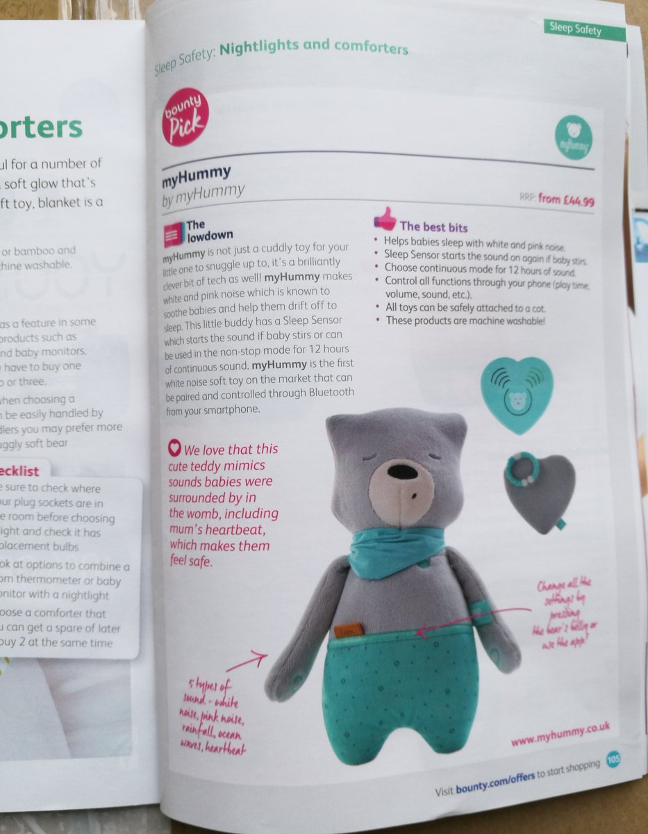 myHummy is in <a href="/BountyUK/">Bounty</a>'s Buying Guide! Our white and pink noise bears are the perfect gift for you, or anyone you know, who is struggling through that sleepless newborn haze.

Find out how myHummy can help you ➡️ myhummy.co.uk

#newborn #babybuyingguide #helpbabysleep