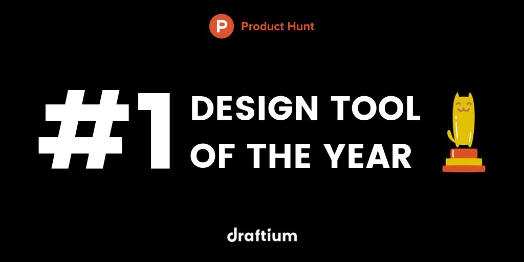 The results of #GoldenKittyAwards2018 are out 😻 And guess what? <a href="/draftium/">Draftium</a> became Design Tool of the Year 🎉 Thanks to everyone who supported us on #ProductHunt, you're brilliant! Check out the winners in other categories ➡️blog.producthunt.com/winners-of-the…